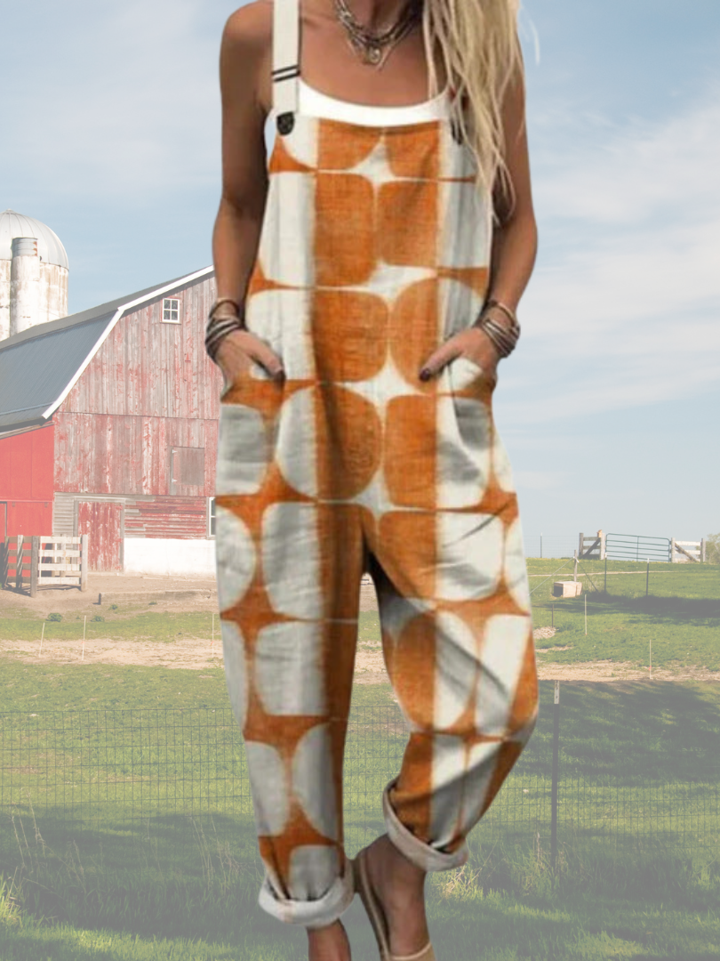 SANDRA | STYLISH ABSTRACT ART JUMPSUIT