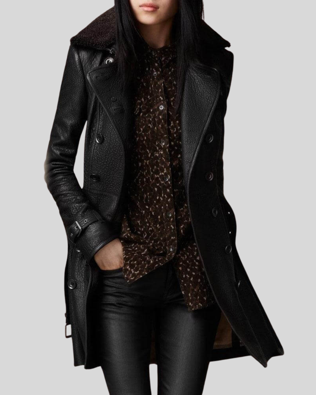 Sweta | Elegant Leather Jacket