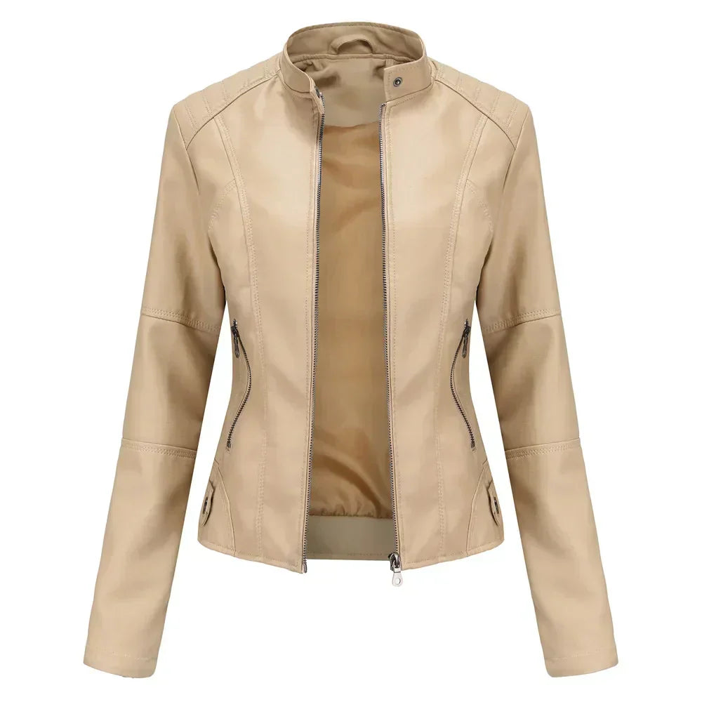 Bellini | Minimalist Smooth Leather Jacket