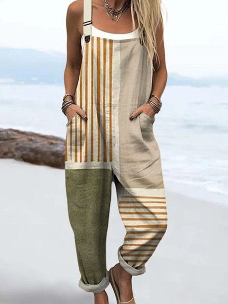 CATHY | CASUAL STRIPED JUMPSUIT