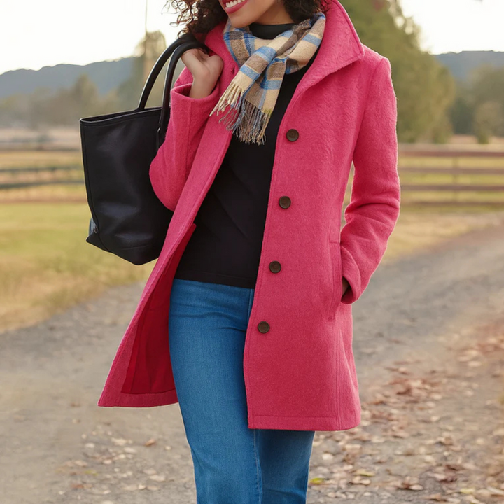 Alvinda | Classic Coat with Buttons