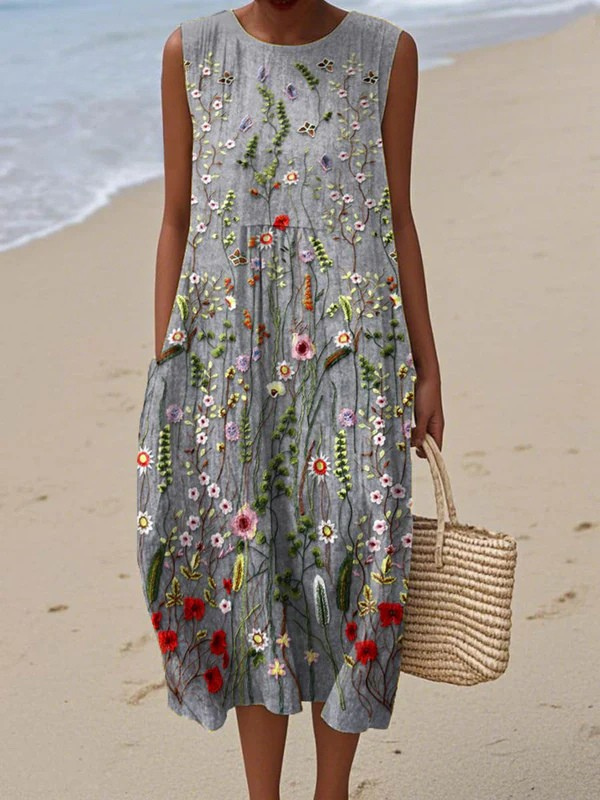Aria - Everyday Tie-Back Midi Dress