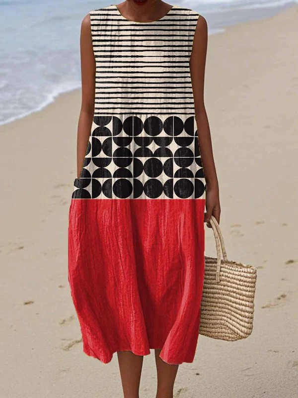 Layla - Everyday Tie-Back Midi Dress