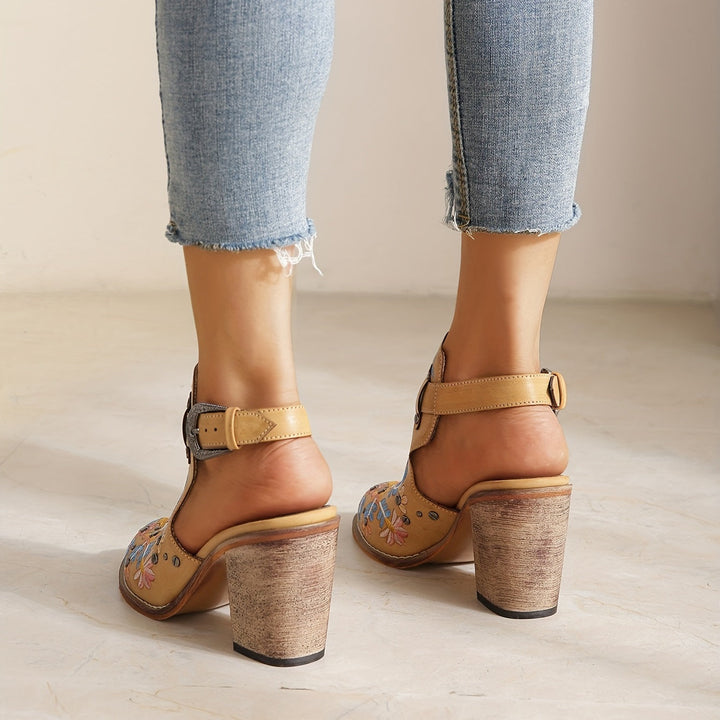 Rosine | Vintage Floral Ankle Boots