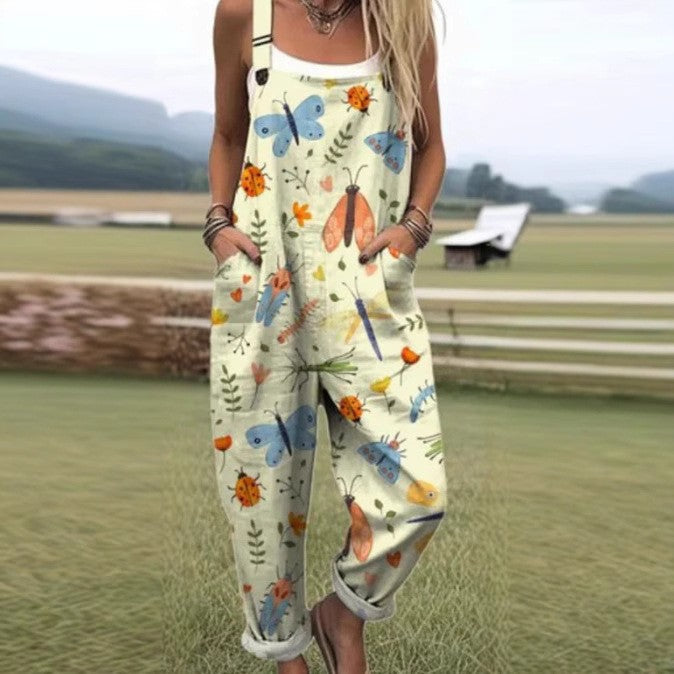 GEMMA | STYLISH BUTTERFLY ART JUMPSUIT