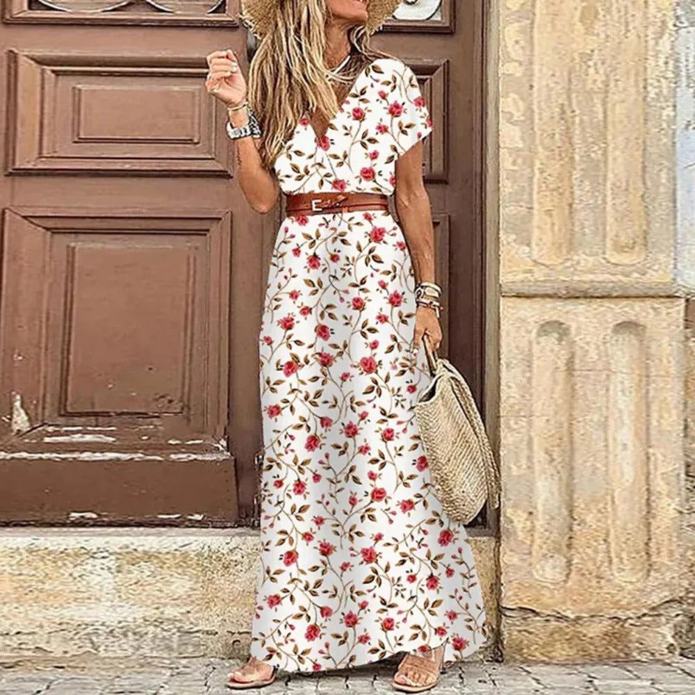 Sloane™ - Maxi Ibiza Dress - Includes belt
