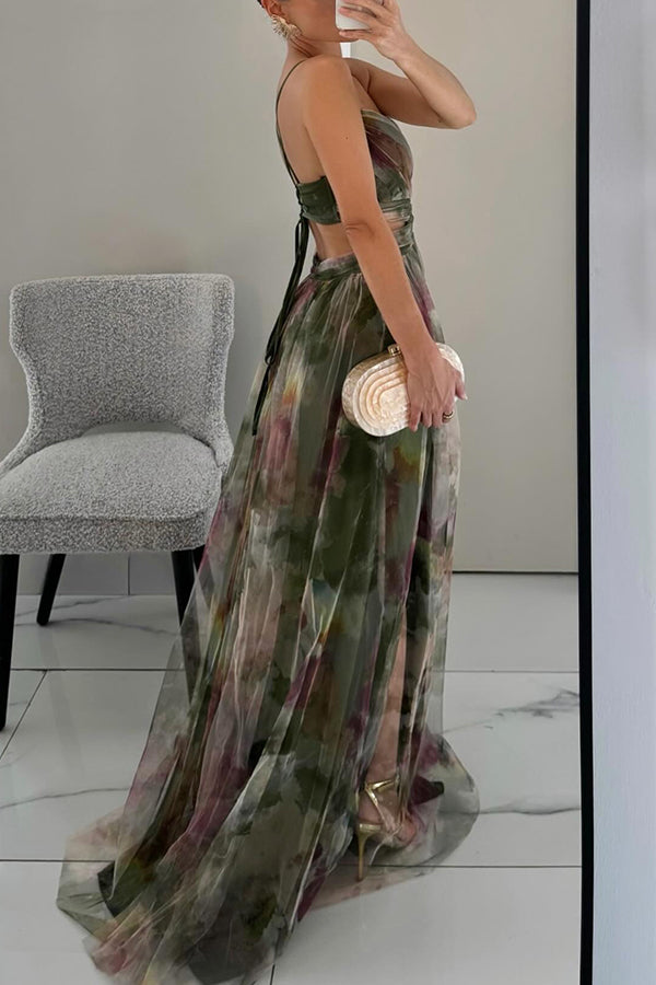 Nancy™ | Enchanting Maxi Dress with Floral Pattern