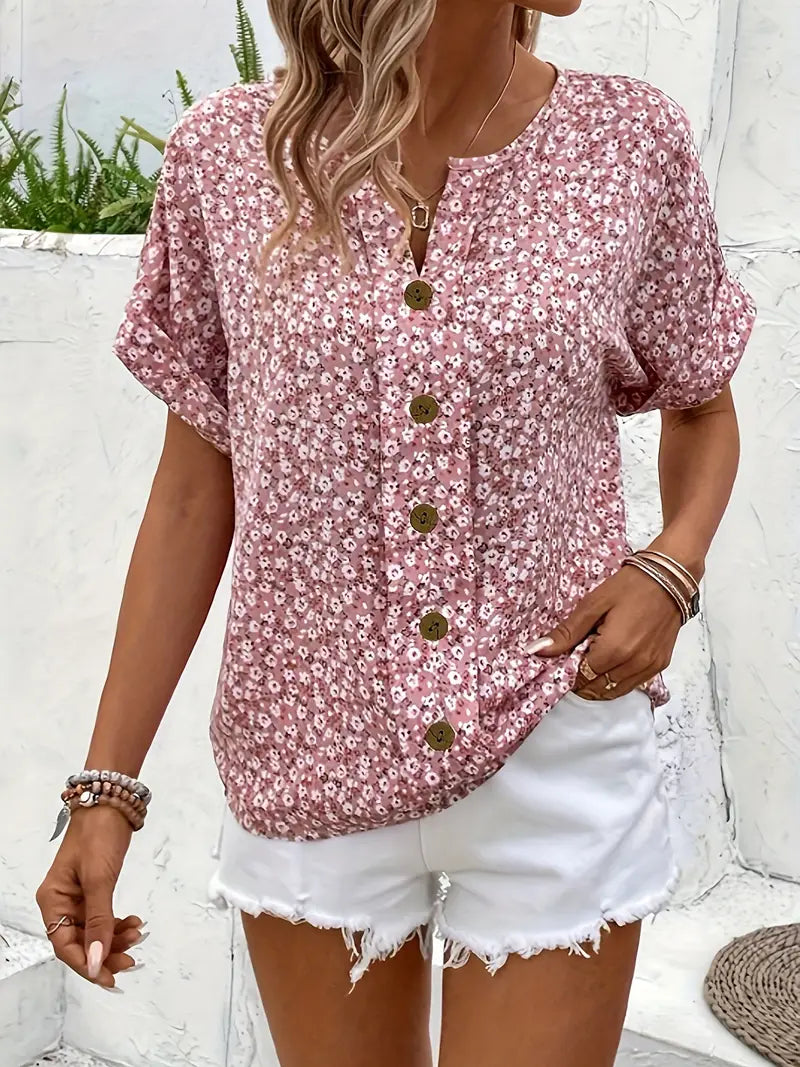Léna | Charming blouse with flowers