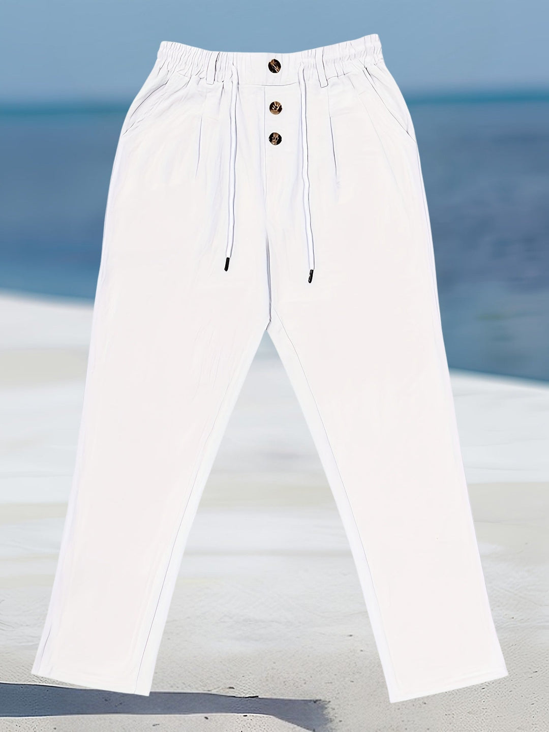 Aznar - Casual Linen Stretch Pants