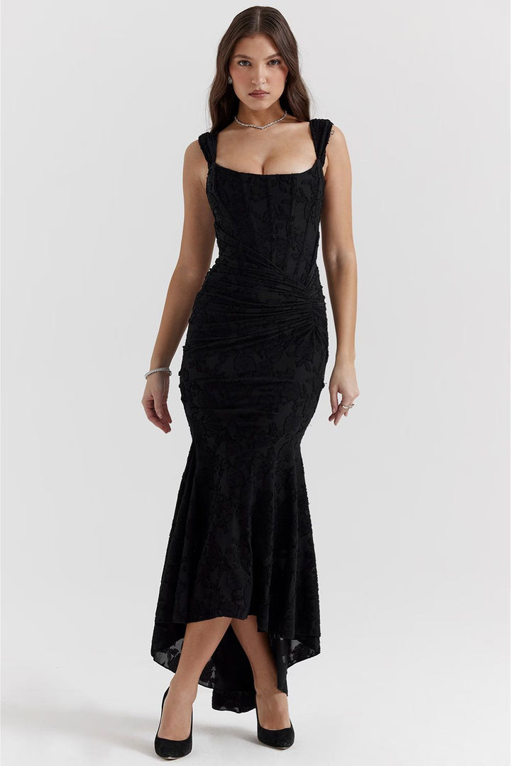 Bente vee™ | Elegant Long Dress with Corset Silhouette