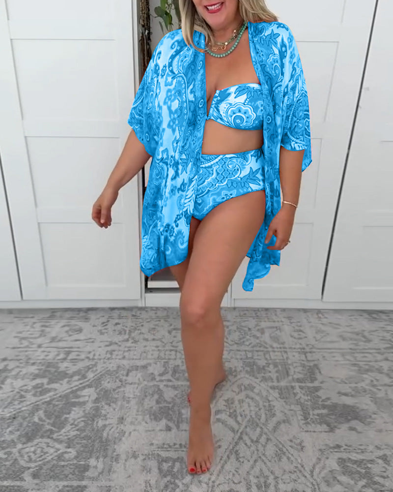 Three-Piece Swimsuit Vacation | Last Day 80% Off!