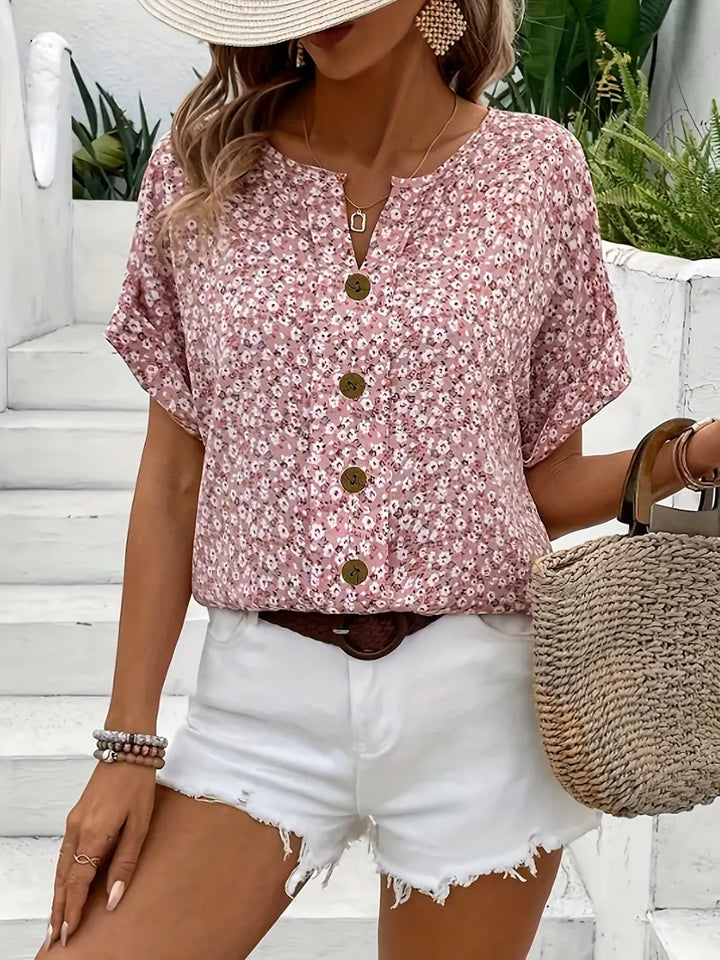 Léna | Charming blouse with flowers