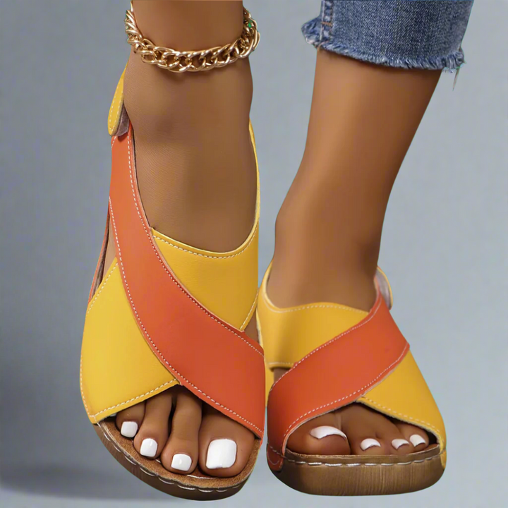 Ada | Colorblock Slingback Sandals