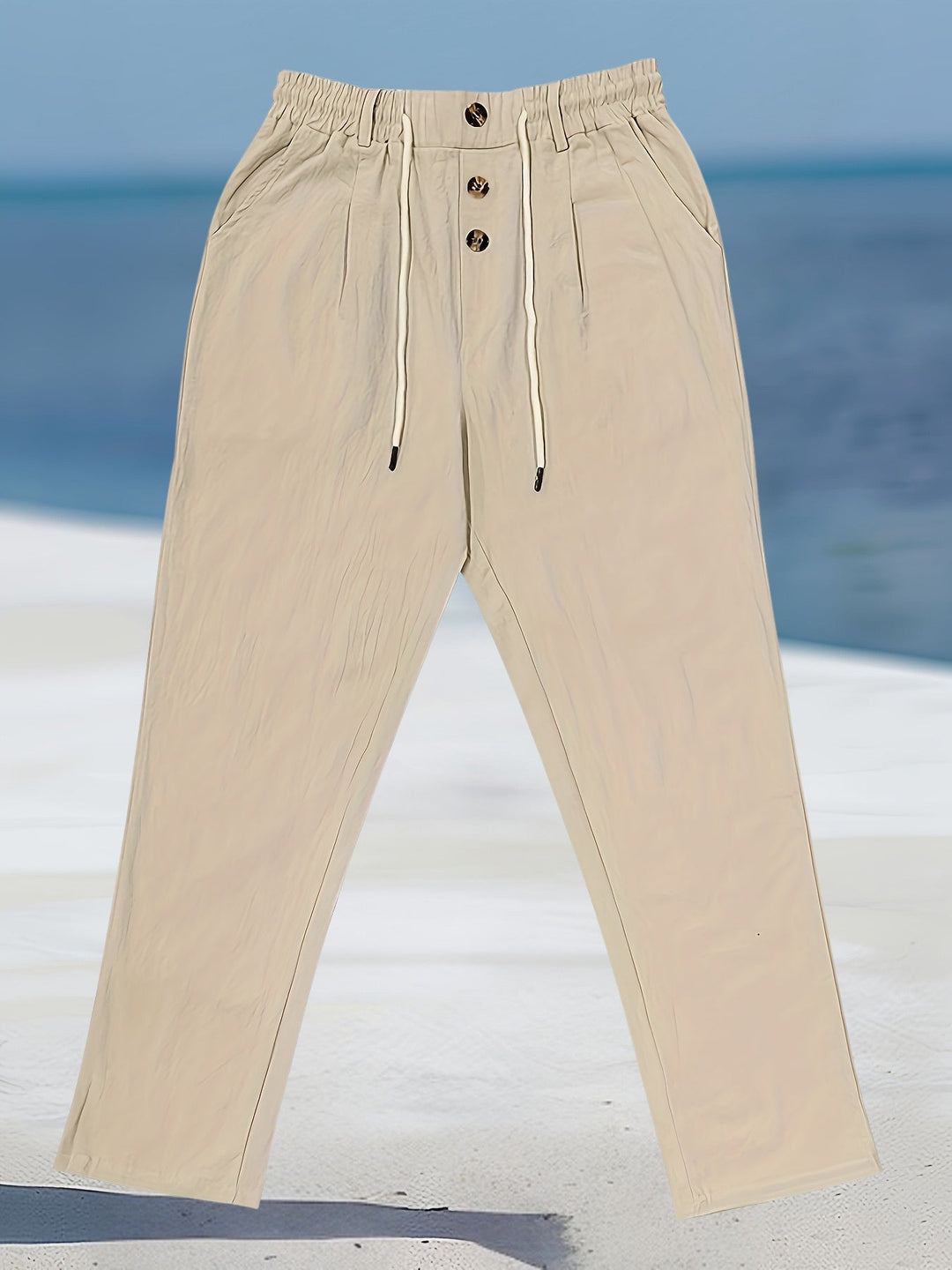 Aznar - Casual Linen Stretch Pants