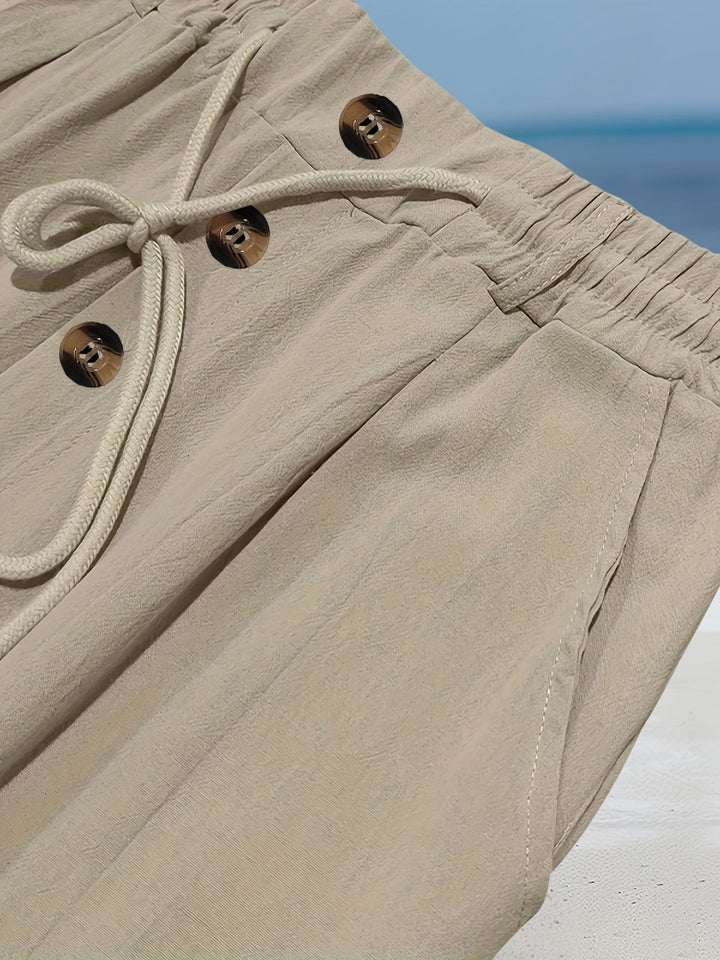 Aznar - Casual Linen Stretch Pants