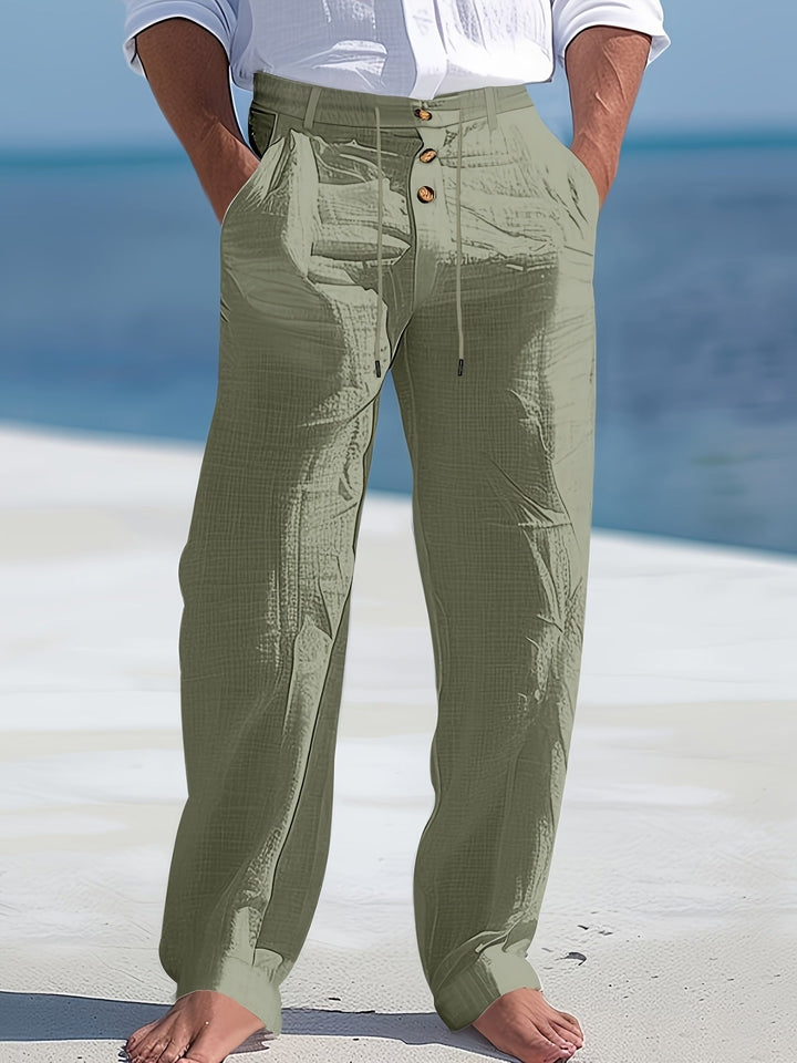 Aznar - Casual Linen Stretch Pants