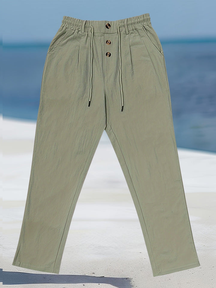 Aznar - Casual Linen Stretch Pants