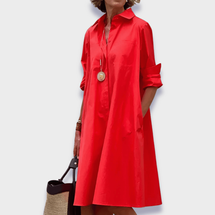 Hilde™ | Stylish Polo Dress in Premium Fabric