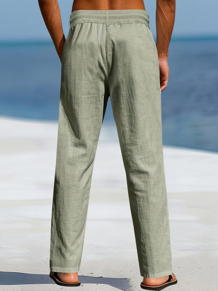 Aznar - Casual Linen Stretch Pants