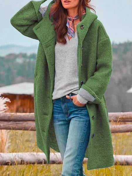Britt | Jacket with Buttons and Hood