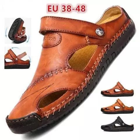 Chris | Orthopedic Leather Sandals