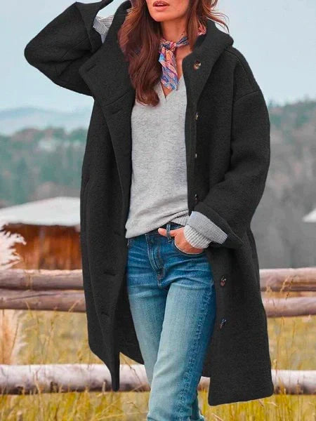 Britt | Jacket with Buttons and Hood