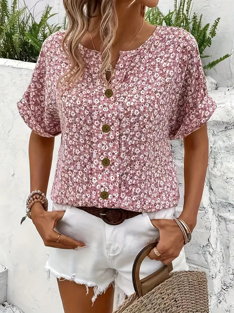Léna | Charming blouse with flowers