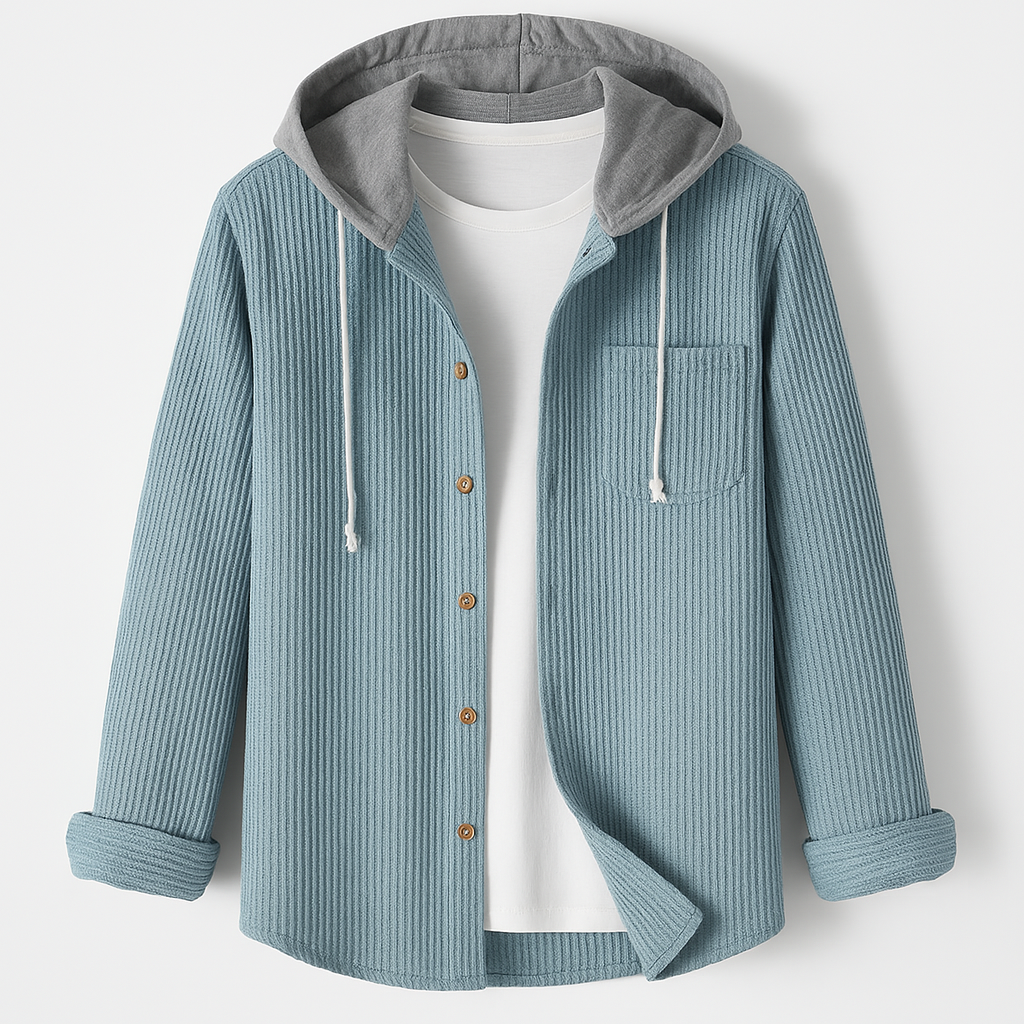 Darcy – Casual Hooded Sweater Made of Corduroy