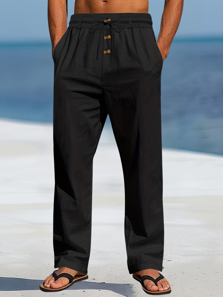 Aznar - Casual Linen Stretch Pants
