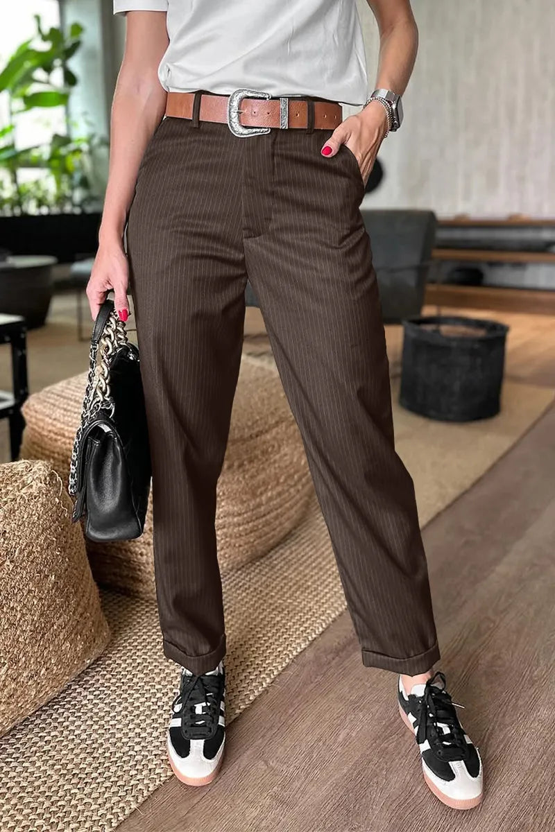 Martha | Elegant Striped Trousers