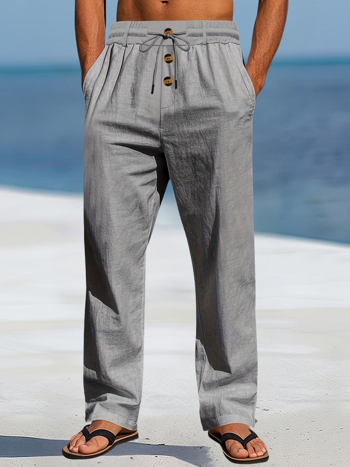 Aznar - Casual Linen Stretch Pants