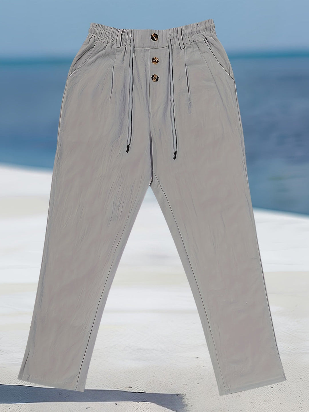 Aznar - Casual Linen Stretch Pants
