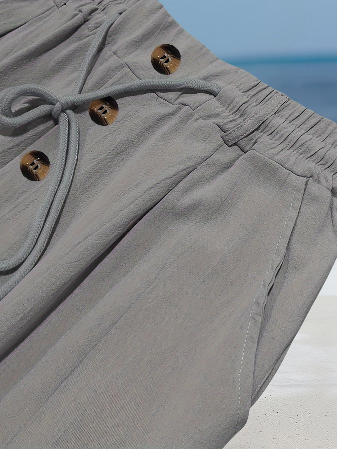 Aznar - Casual Linen Stretch Pants