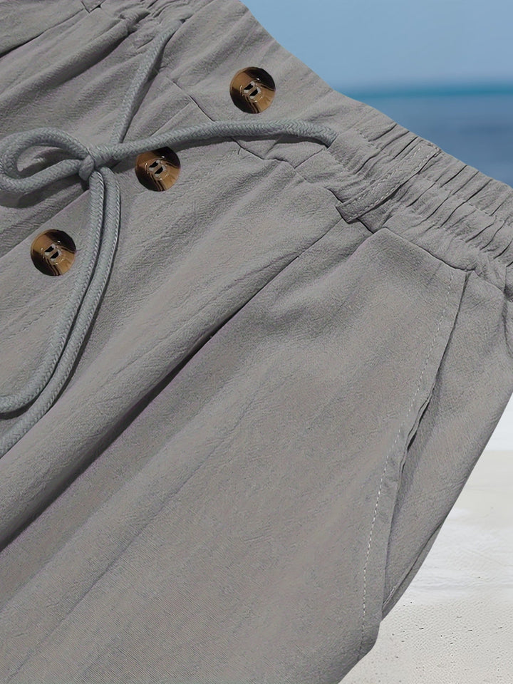 Aznar - Casual Linen Stretch Pants
