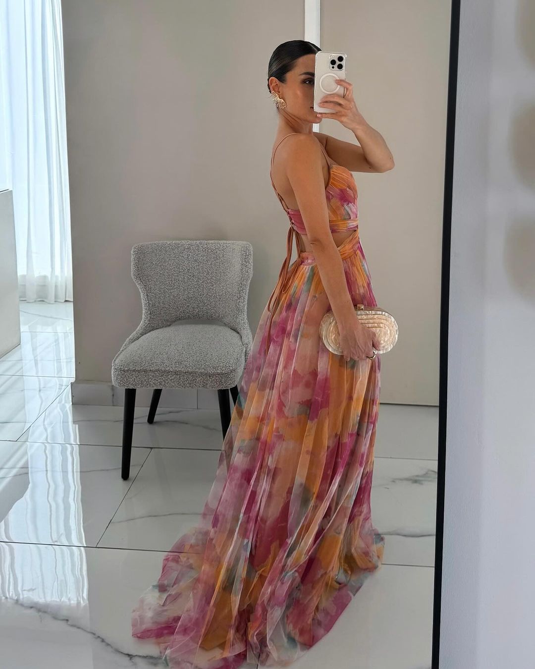 Nancy™ | Enchanting Maxi Dress with Floral Pattern