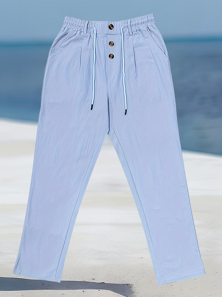 Aznar - Casual Linen Stretch Pants