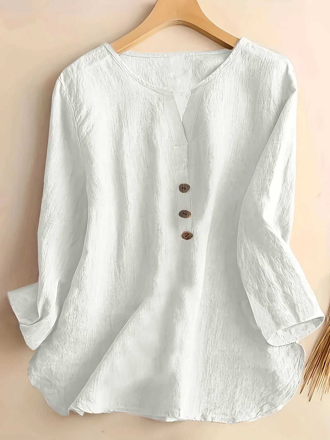 Mykaela – Casual Blouse Made of Cotton and Linen