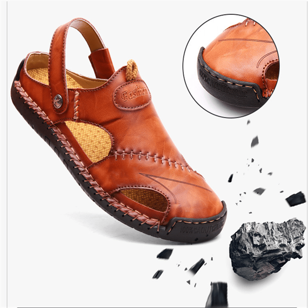Chris | Orthopedic Leather Sandals
