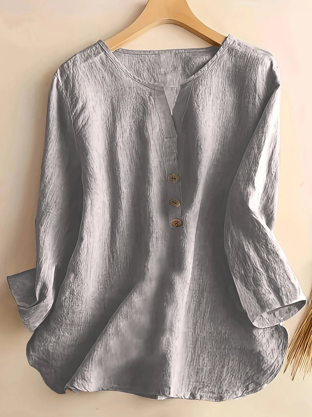 Mykaela – Casual Blouse Made of Cotton and Linen