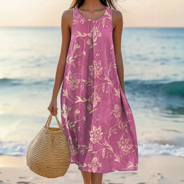 Lyvienne® | Seaside Bloom Sleeveless Dress