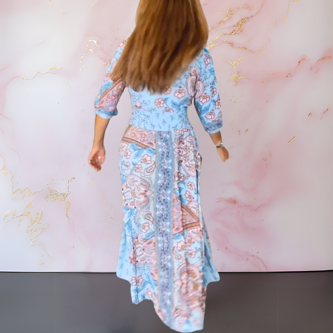 Unni™ | Elegant summer dress with V-neck