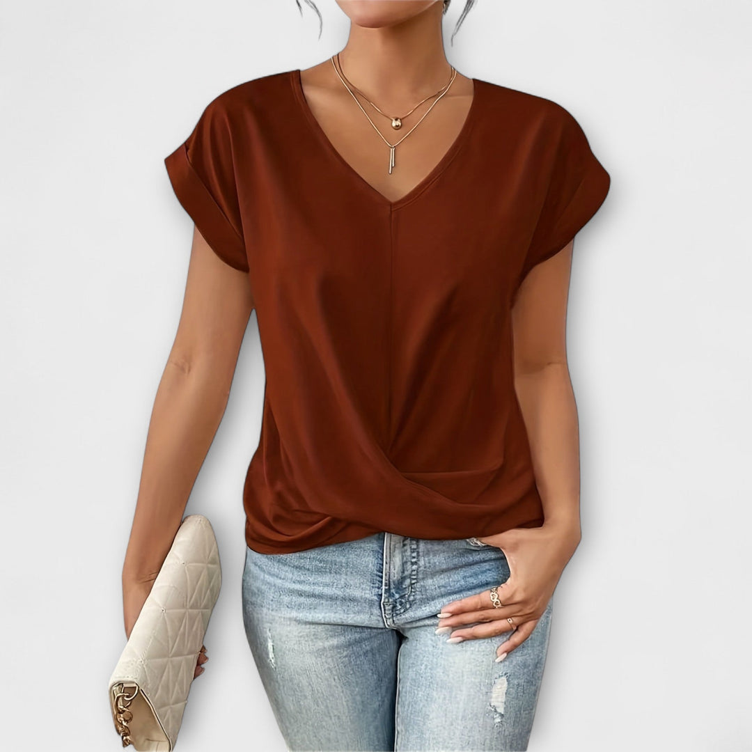 Twist Charm V-Neck Top