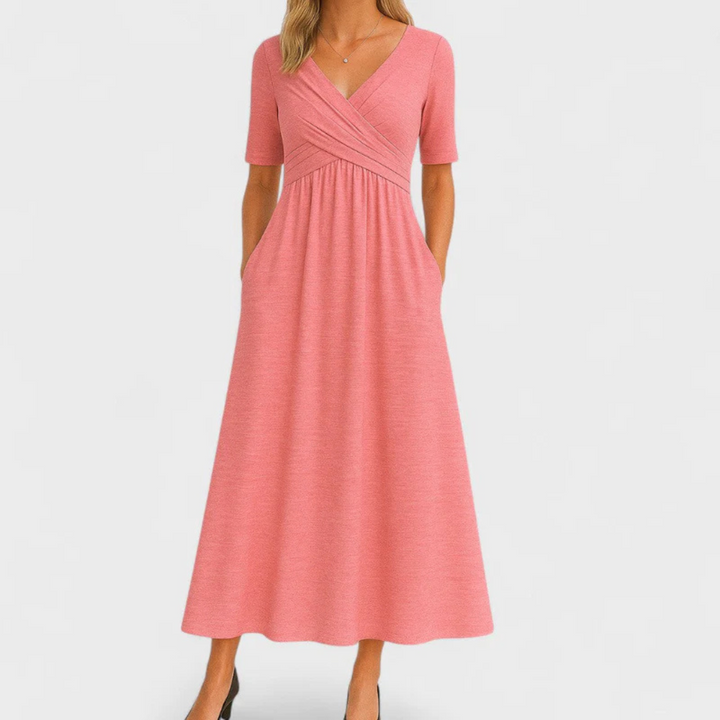 Pamela | Elegant Dress with Tummy Coverage