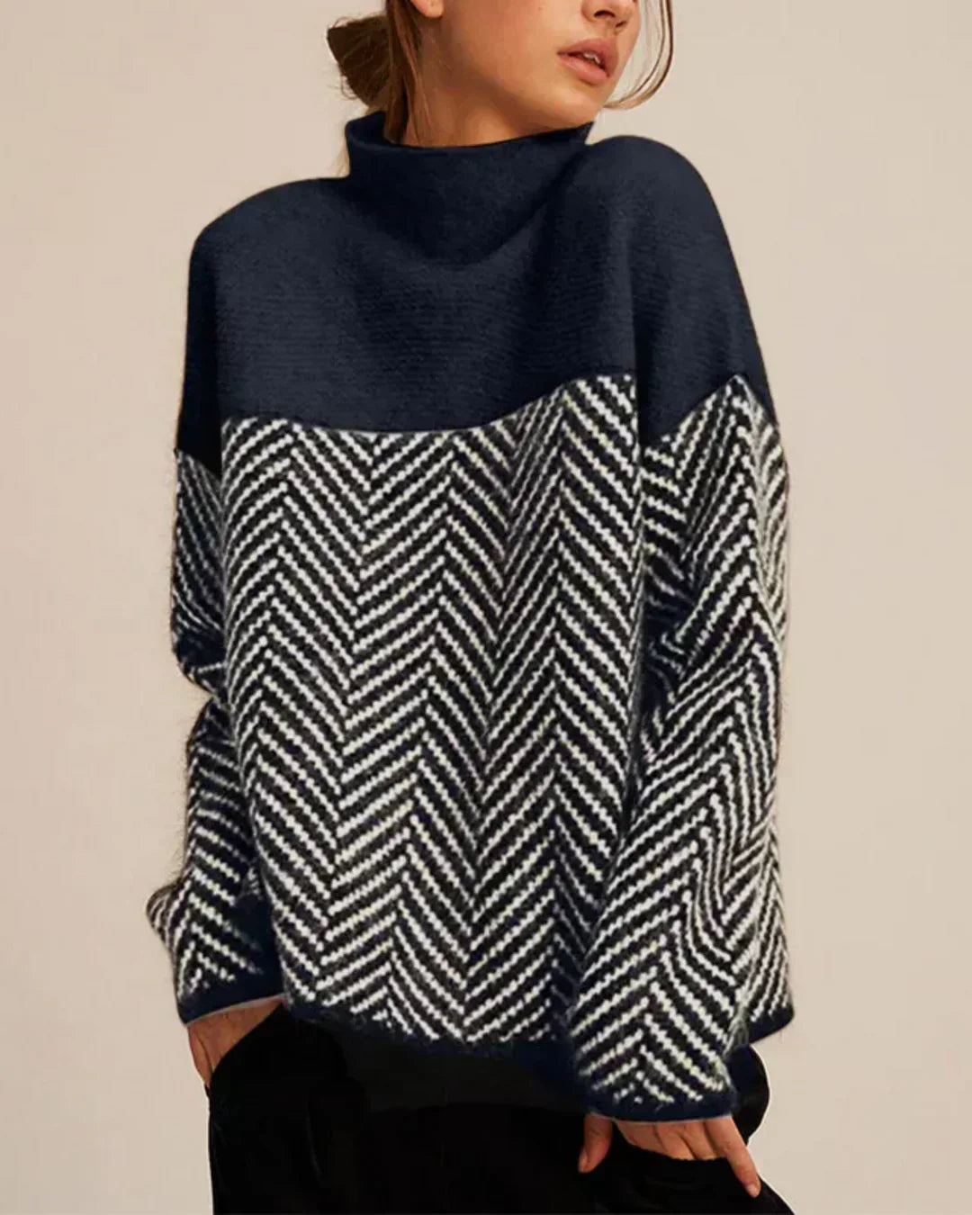 Mona | Cotton Turtleneck Sweater