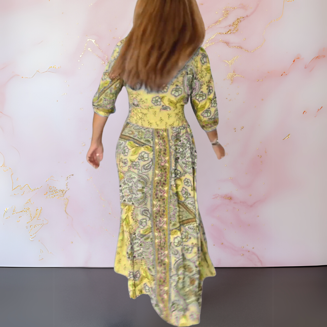 Unni™ | Elegant summer dress with V-neck