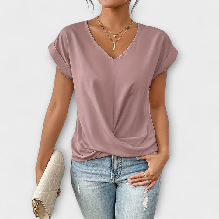 Twist Charm V-Neck Top