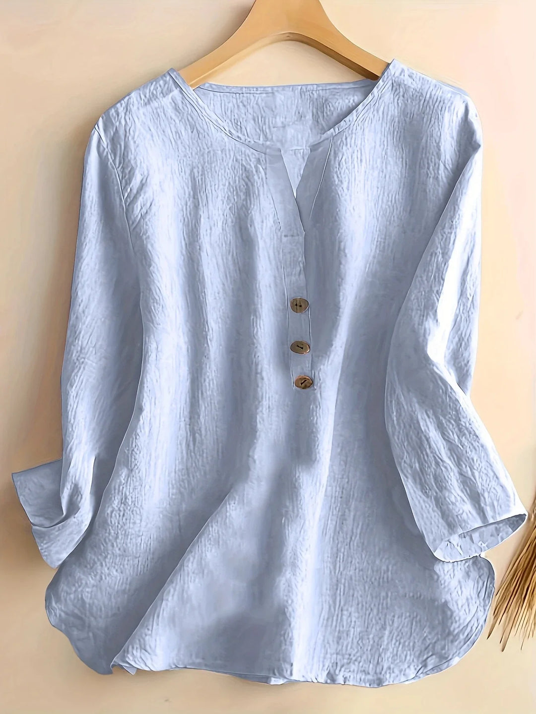 Mykaela – Casual Blouse Made of Cotton and Linen