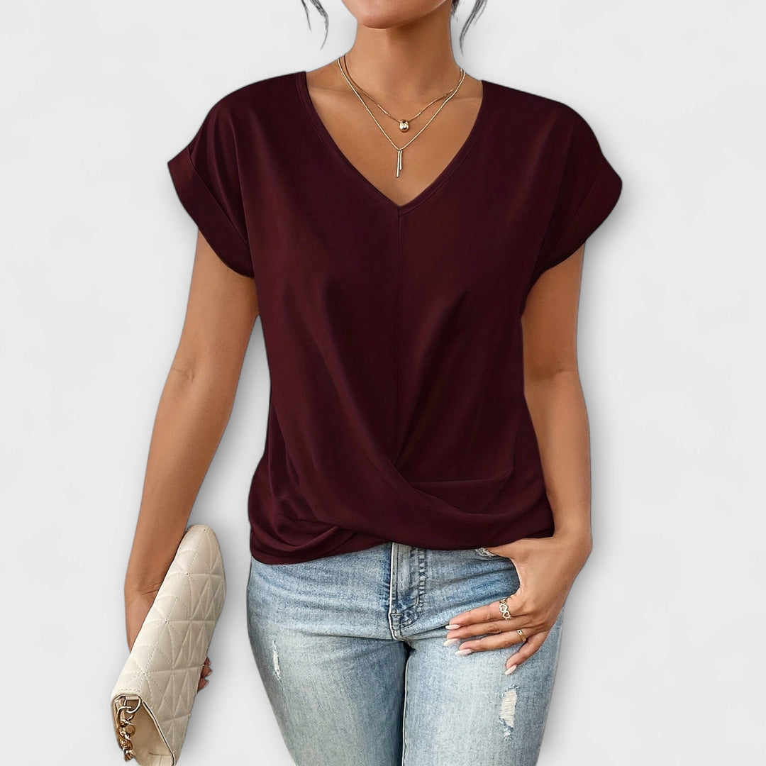 Twist Charm V-Neck Top