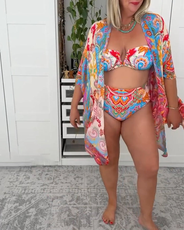 Three-Piece Swimsuit Vacation | Last Day 80% Off!