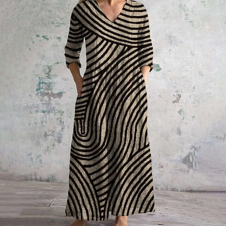 ELISA - VINTAGE STRIPED DRESS